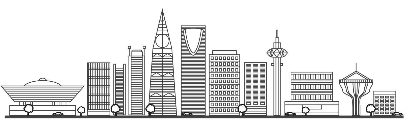 أفق الرياض يعكس جمال المملكة العربية السعودية